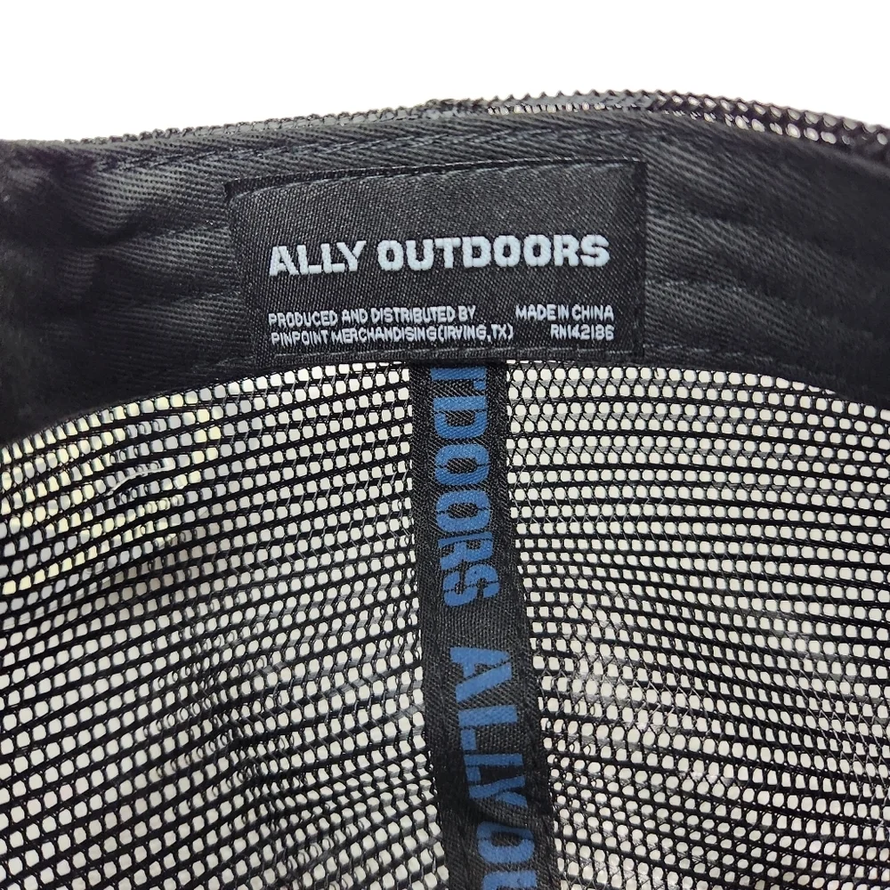 Ally Outdoors NWT Camo Trucker 6 Panel Mesh Cap Hat OS